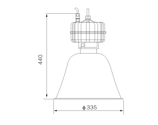 NGC9821高頂燈尺寸圖 NGC9821高頂燈尺寸圖